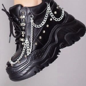 Anthony Wang Space Candy Embellished Stud Platform Sneaker Women’s Size 7